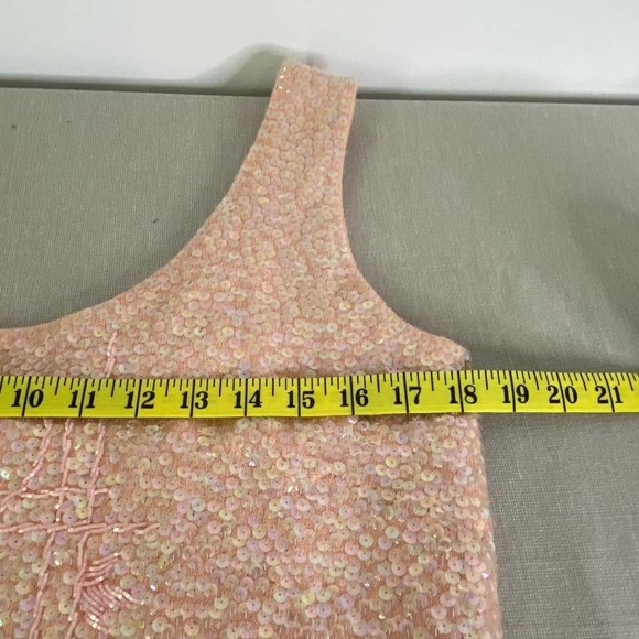 Vintage pink beaded wool top‎ Pink size M - Picture 10 of 11